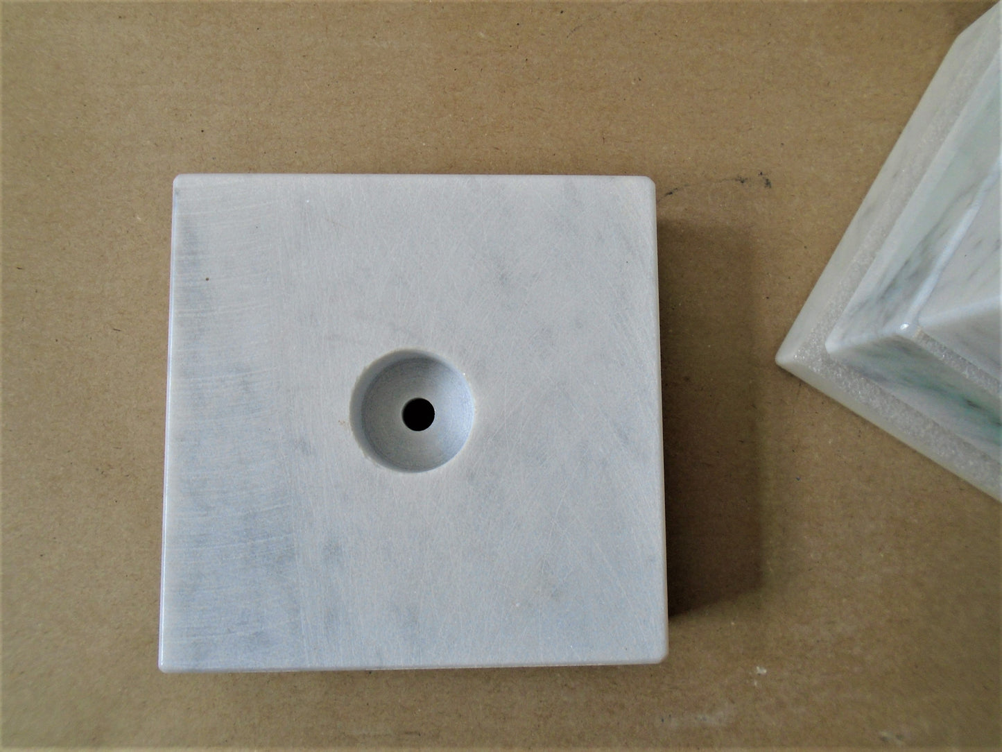 Carrara Marble Bases. 5 pieces