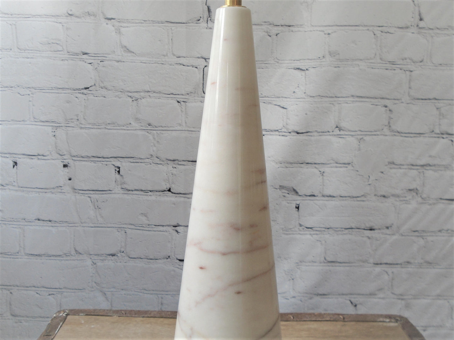 A Rosa Aurora Marble Table Lamp Base