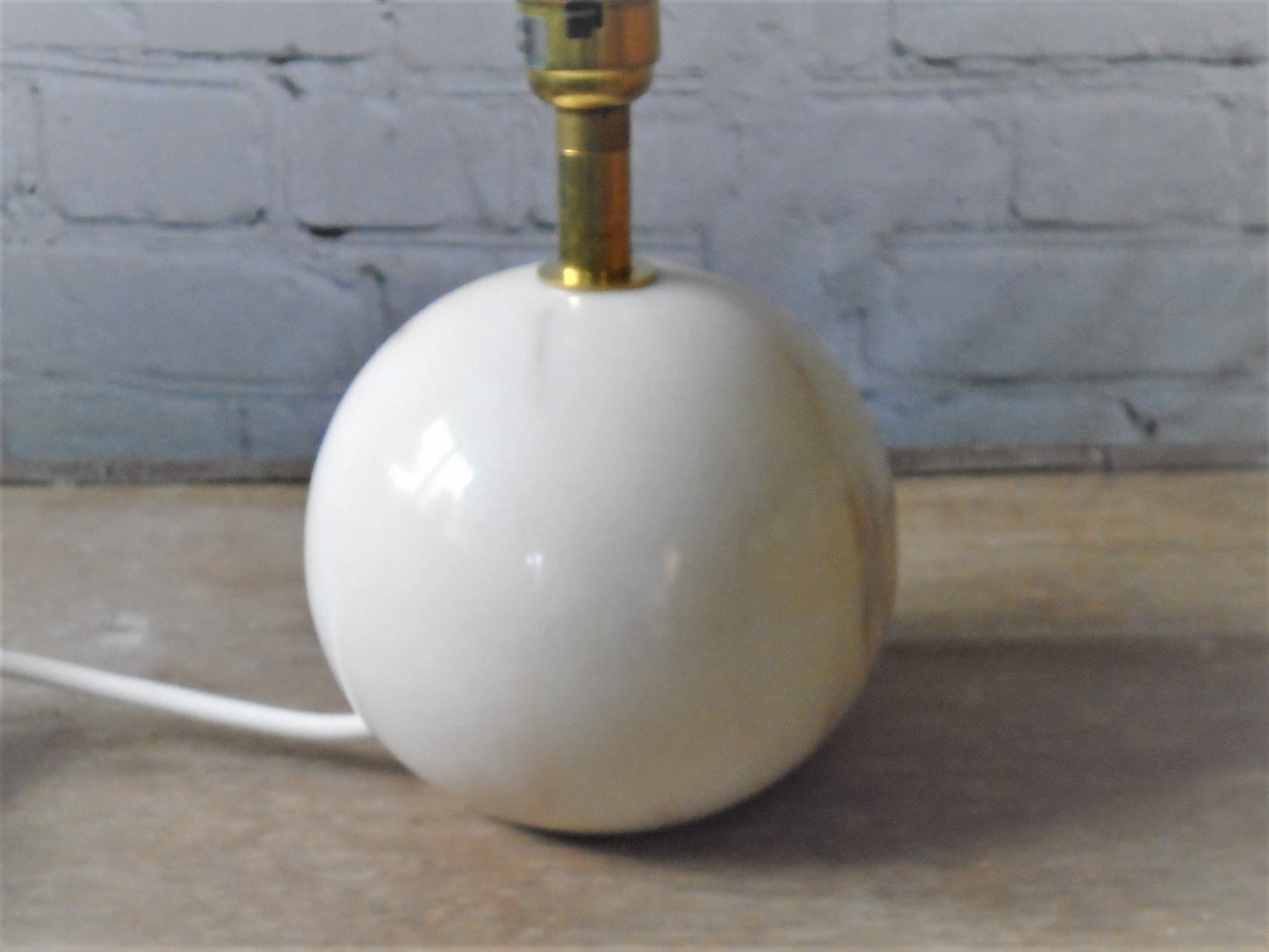A Rosa Aurora Marble Table/Bedside Lamp