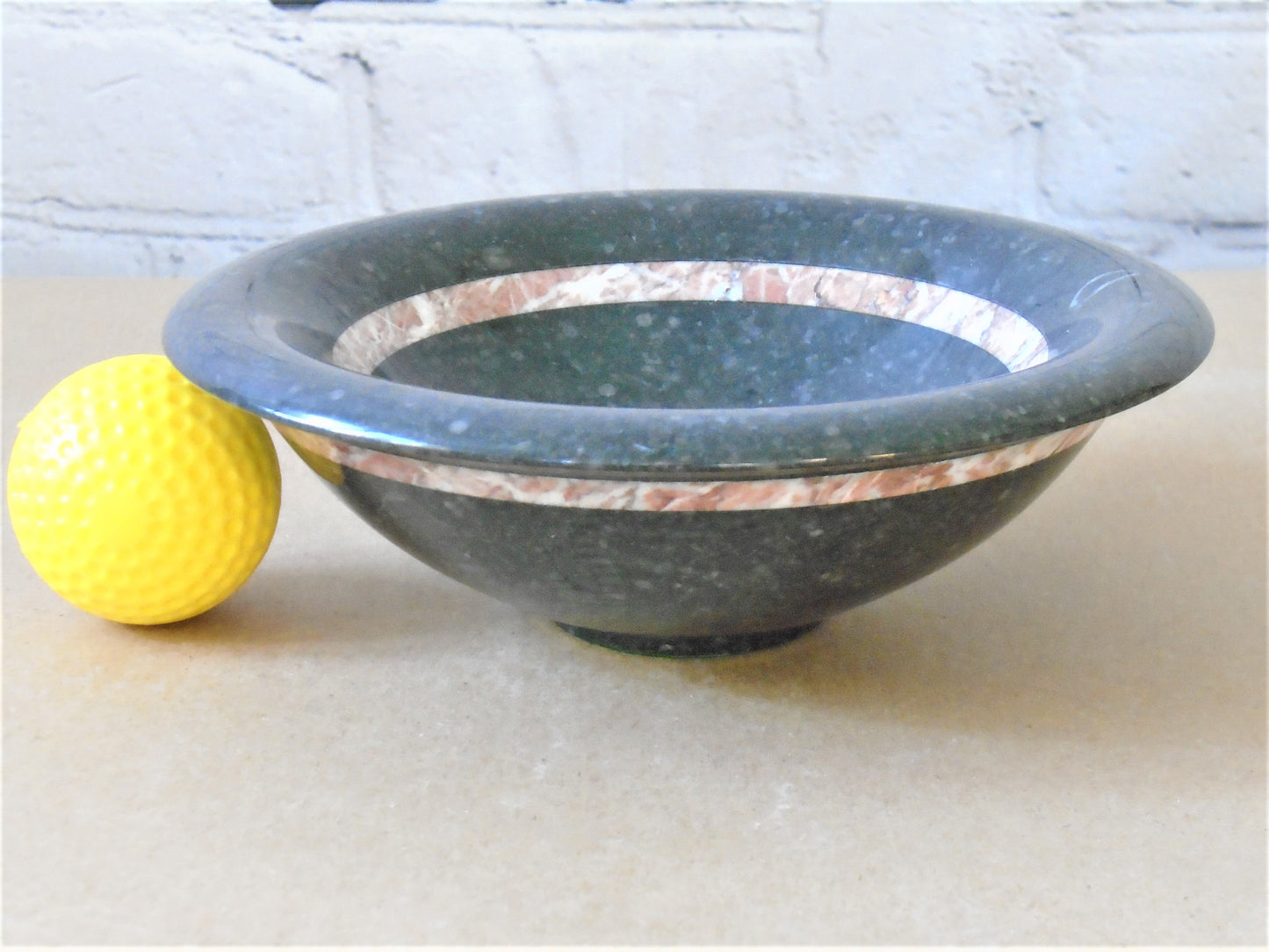 Kilkenny Fossil Bowl with Red/White Band