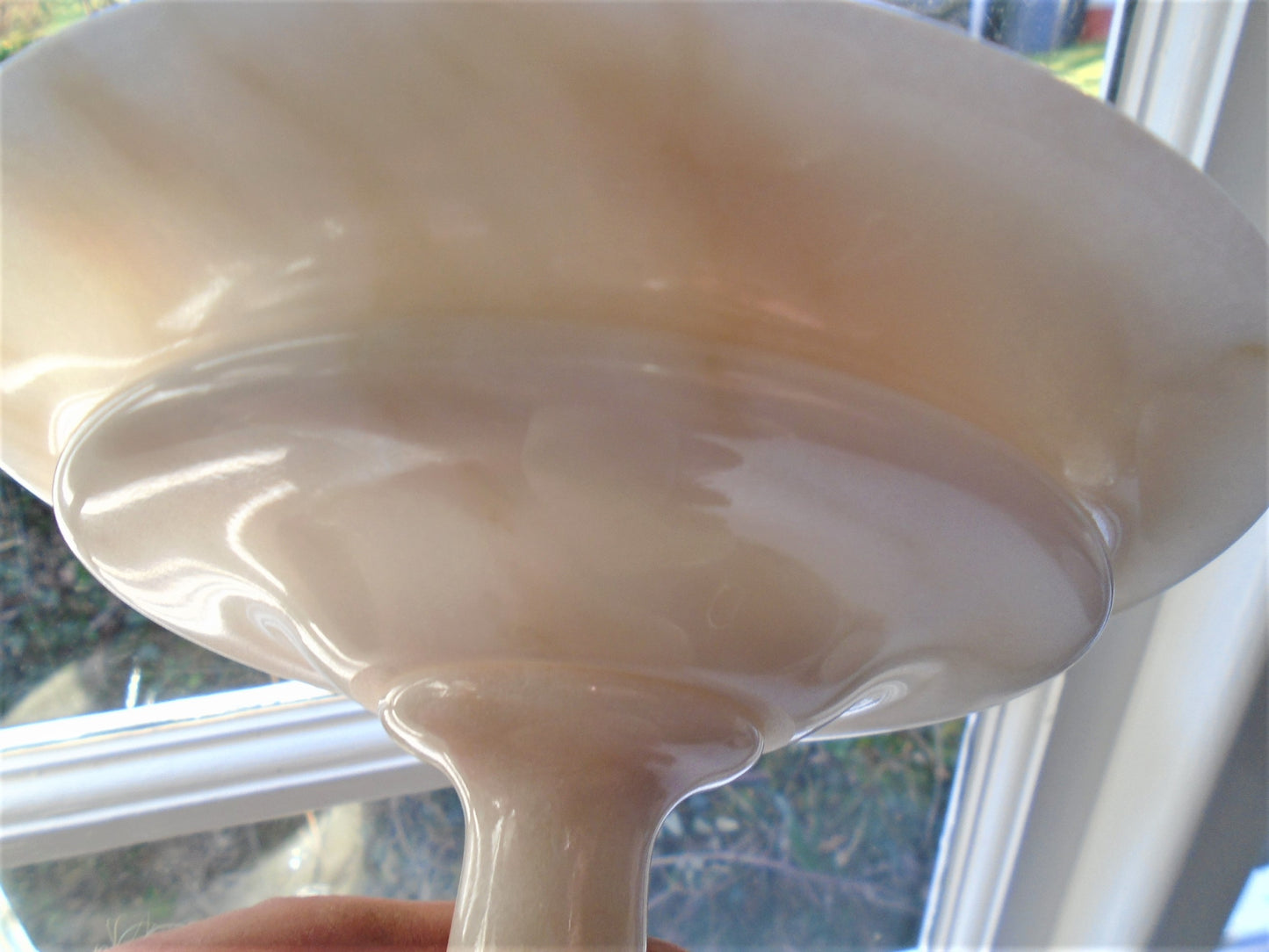 A Small Finely Turned Rosa Claro Tazza.