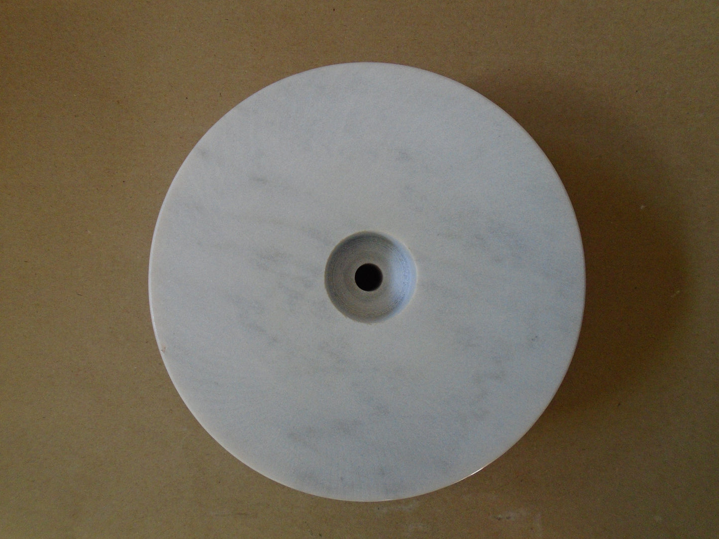 A Carrara White Marble Socle
