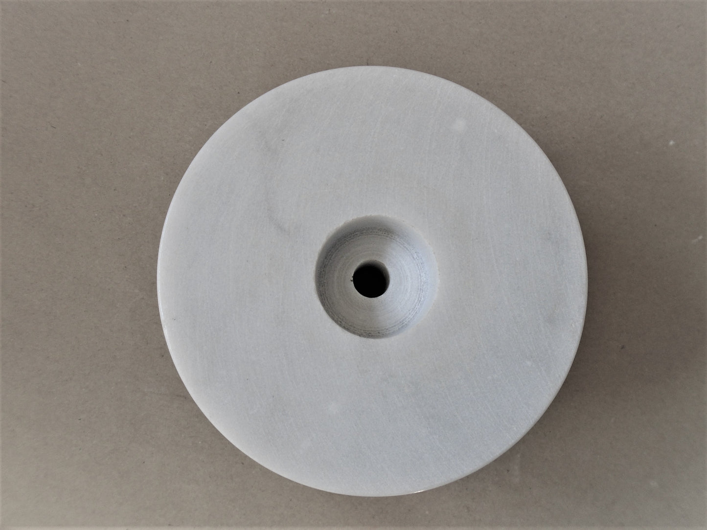 A Carrara White Marble Socle