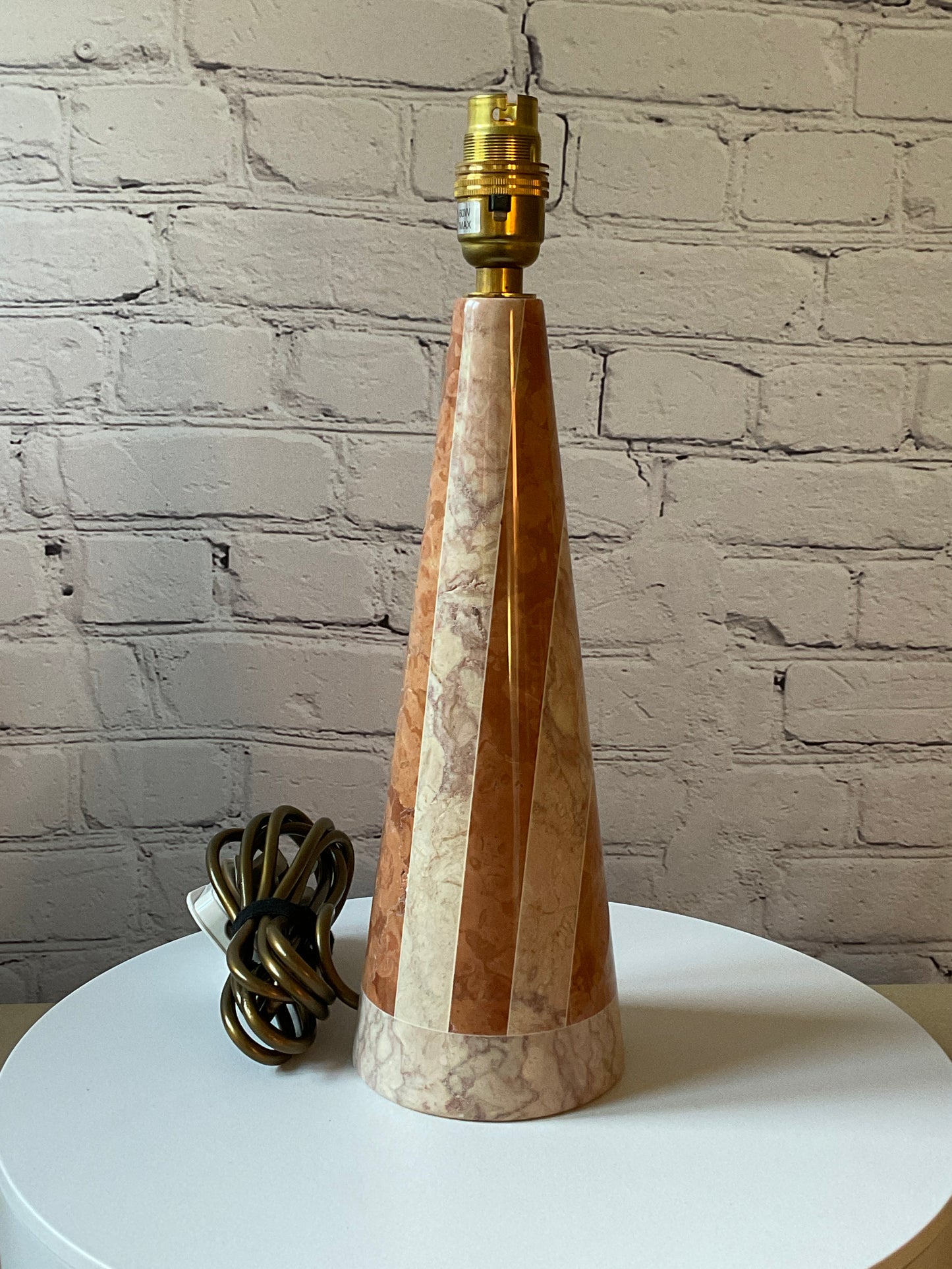 Art Deco Styled Conical Lamp Base