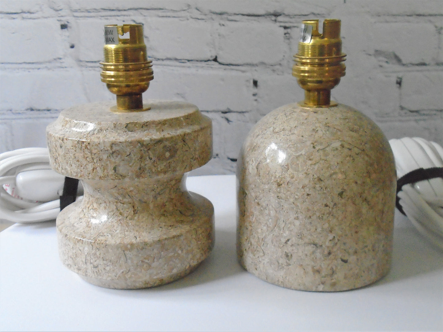 A Small Stone Bedside/Table Lamp Base