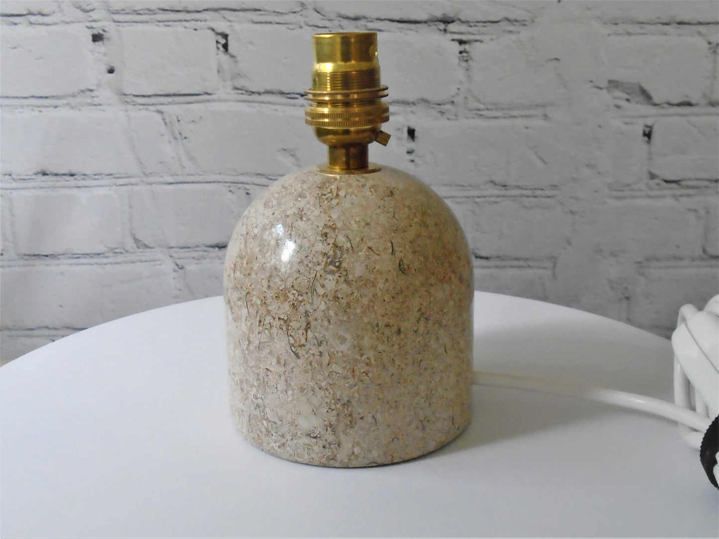 A Small Stone Bedside/Table Lamp Base