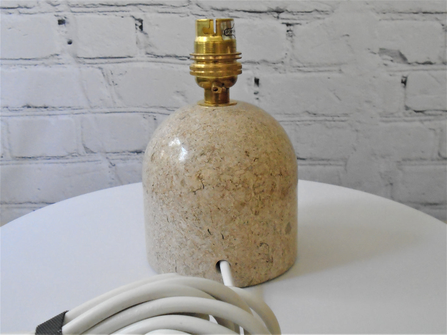 A Small Stone Bedside/Table Lamp Base