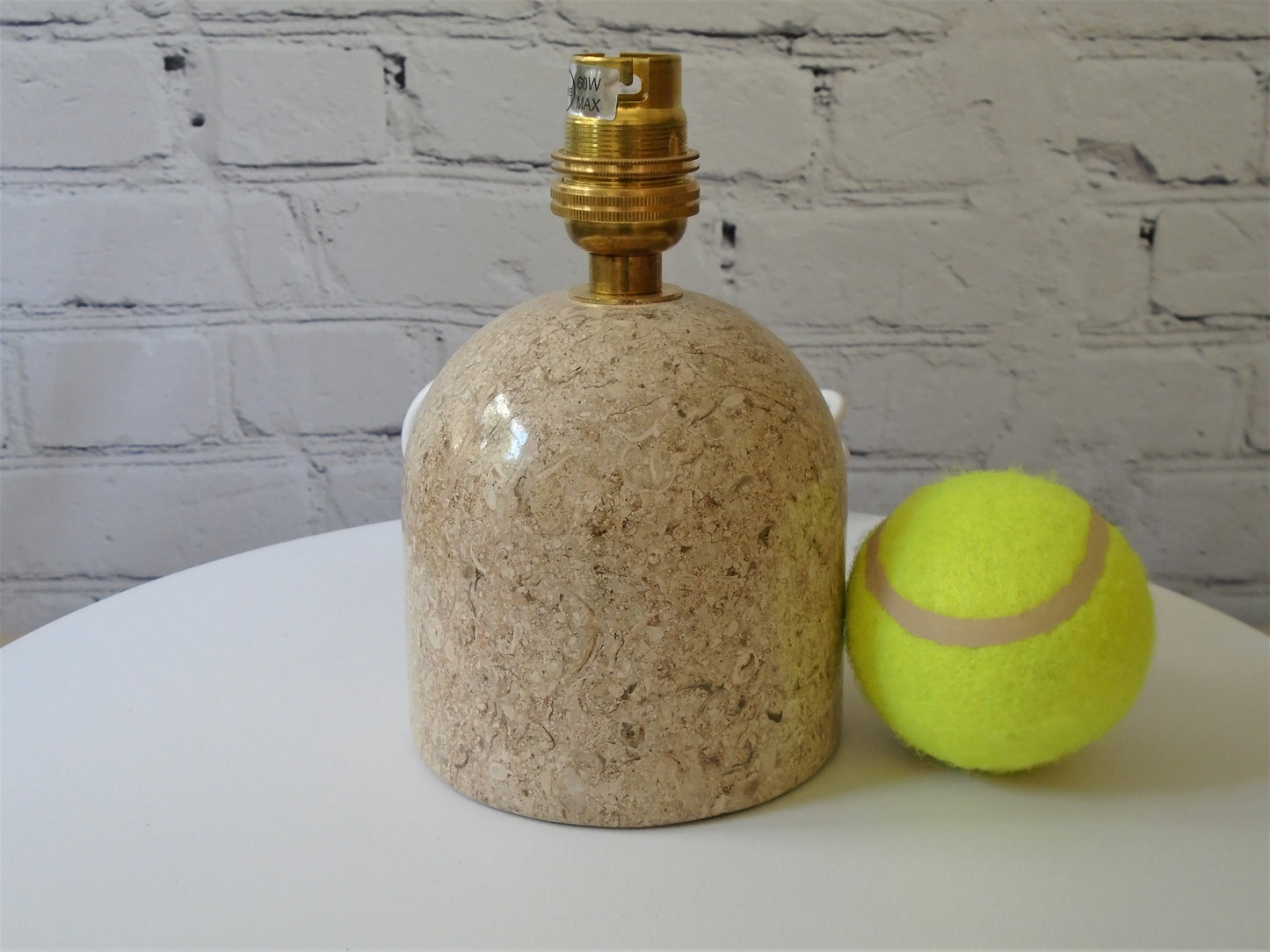 A Small Stone Bedside/Table Lamp Base