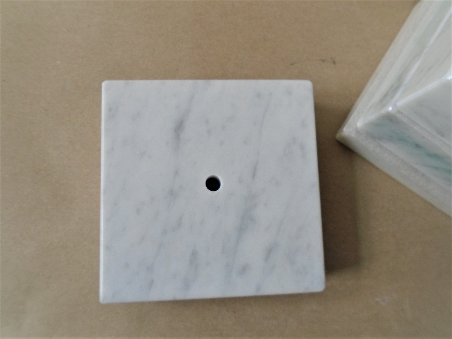 Carrara Marble Bases. 5 pieces