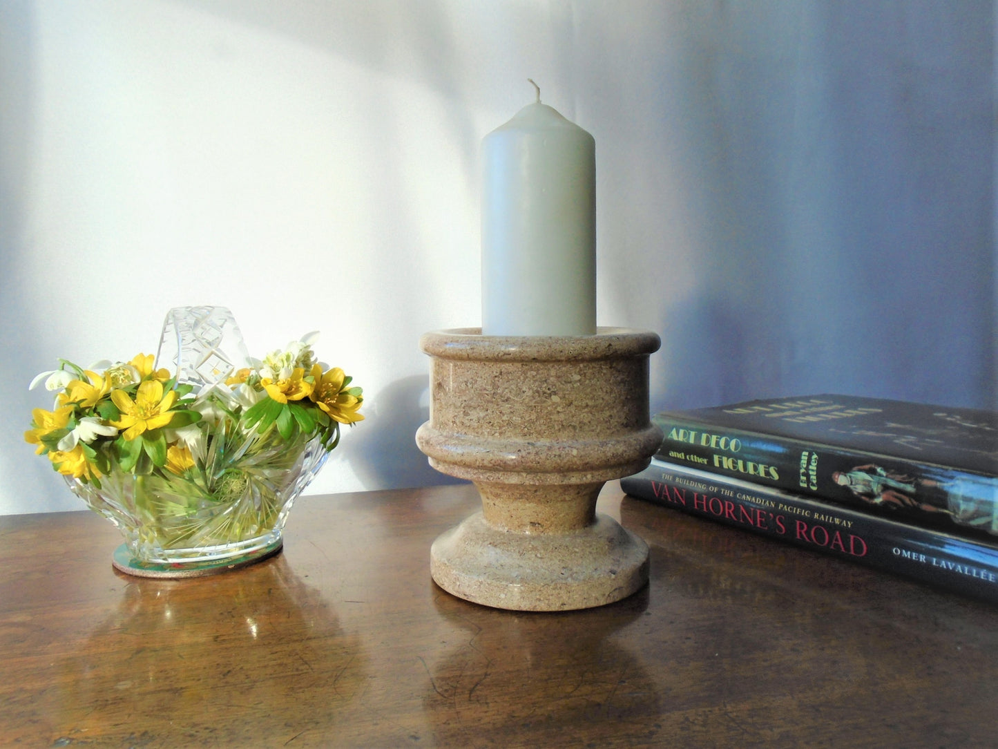 An Ancaster Weatherbed Candle Holder