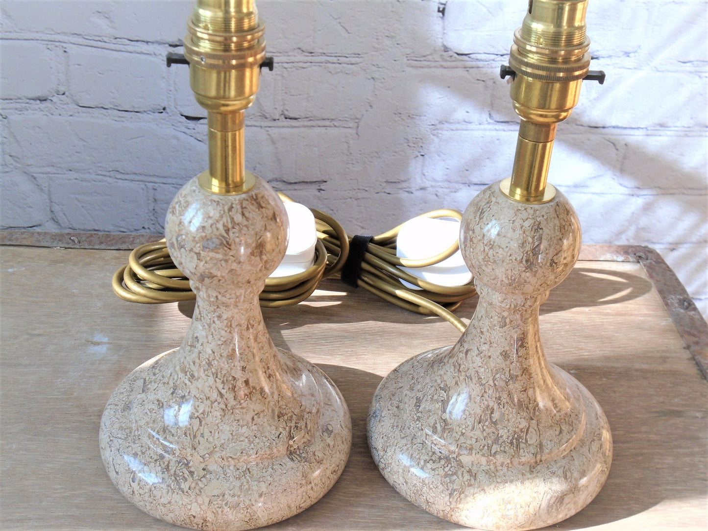 A Pair of Pawn Table Lamps