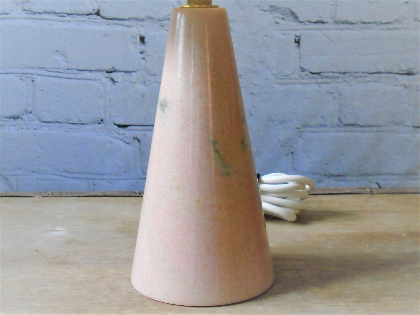 Rosa Portugal Marble Conical Lamp Base