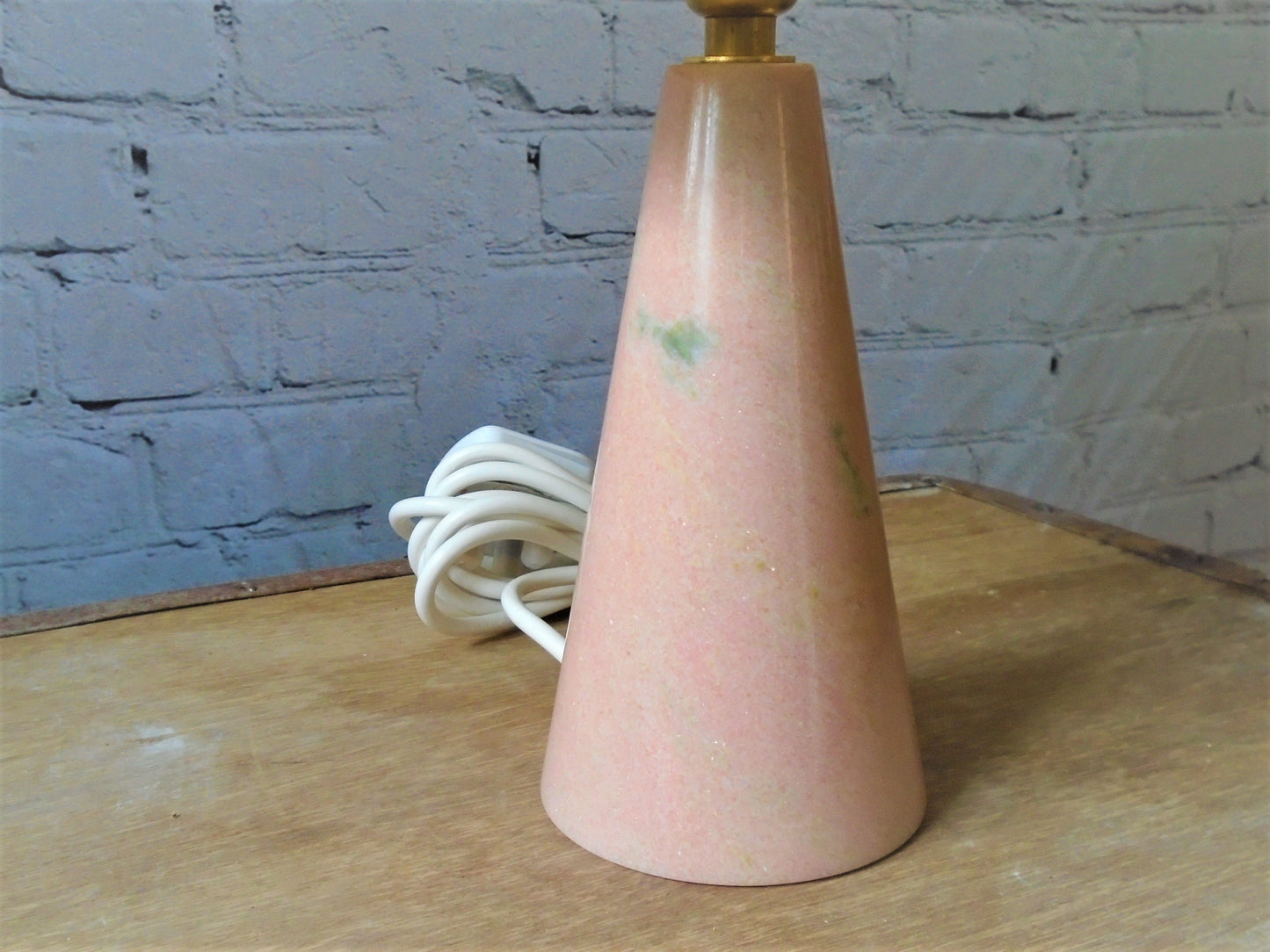 Rosa Portugal Marble Conical Lamp Base