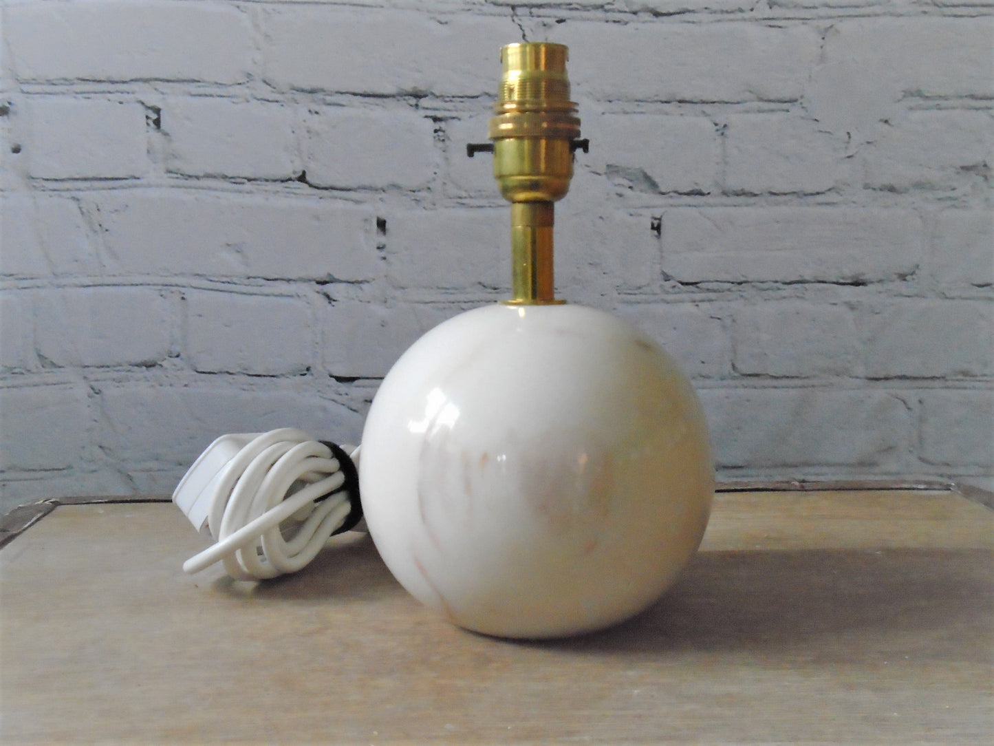 A Rosa Aurora Marble Table/Bedside Lamp