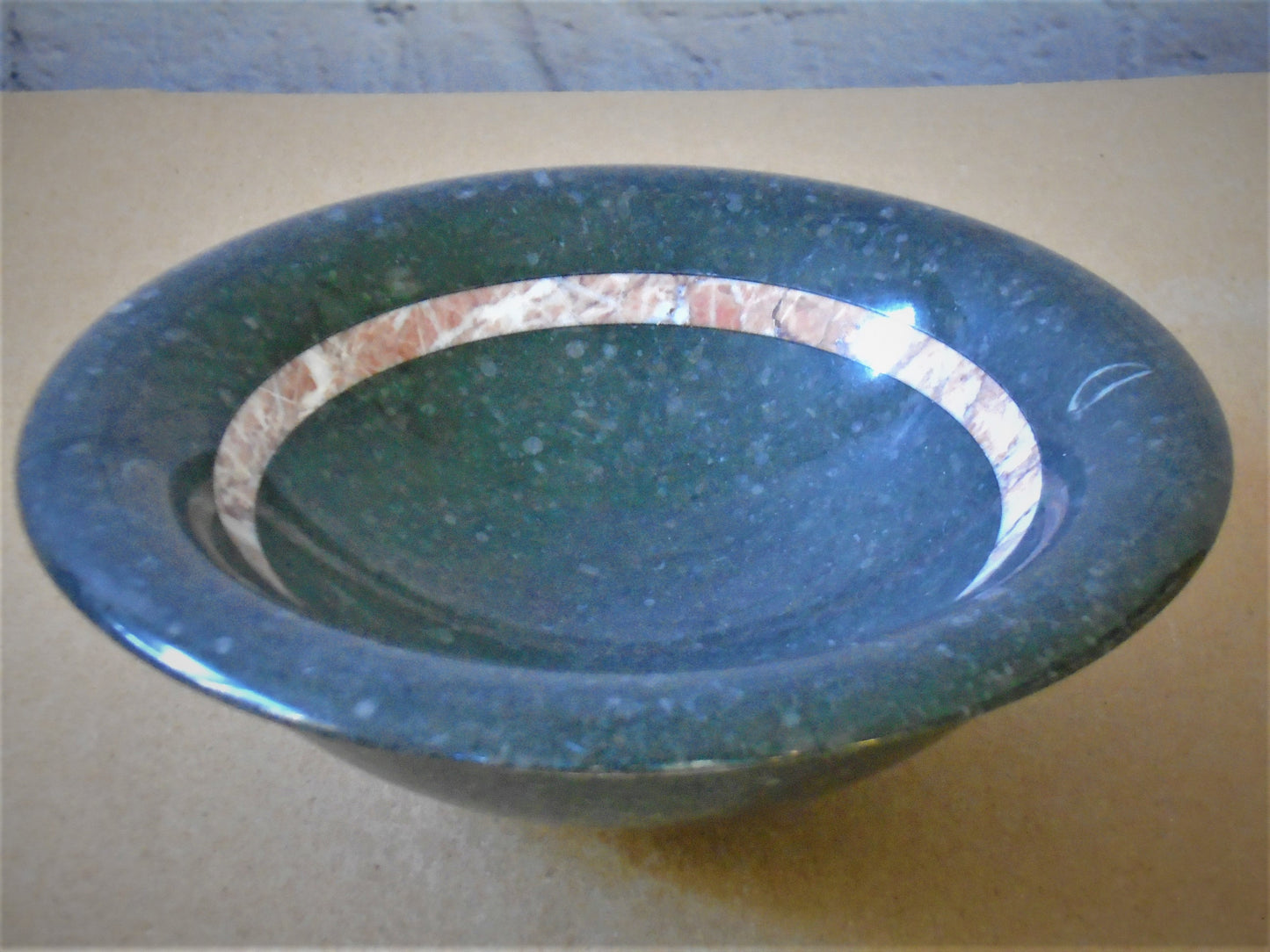 Kilkenny Fossil Bowl with Red/White Band