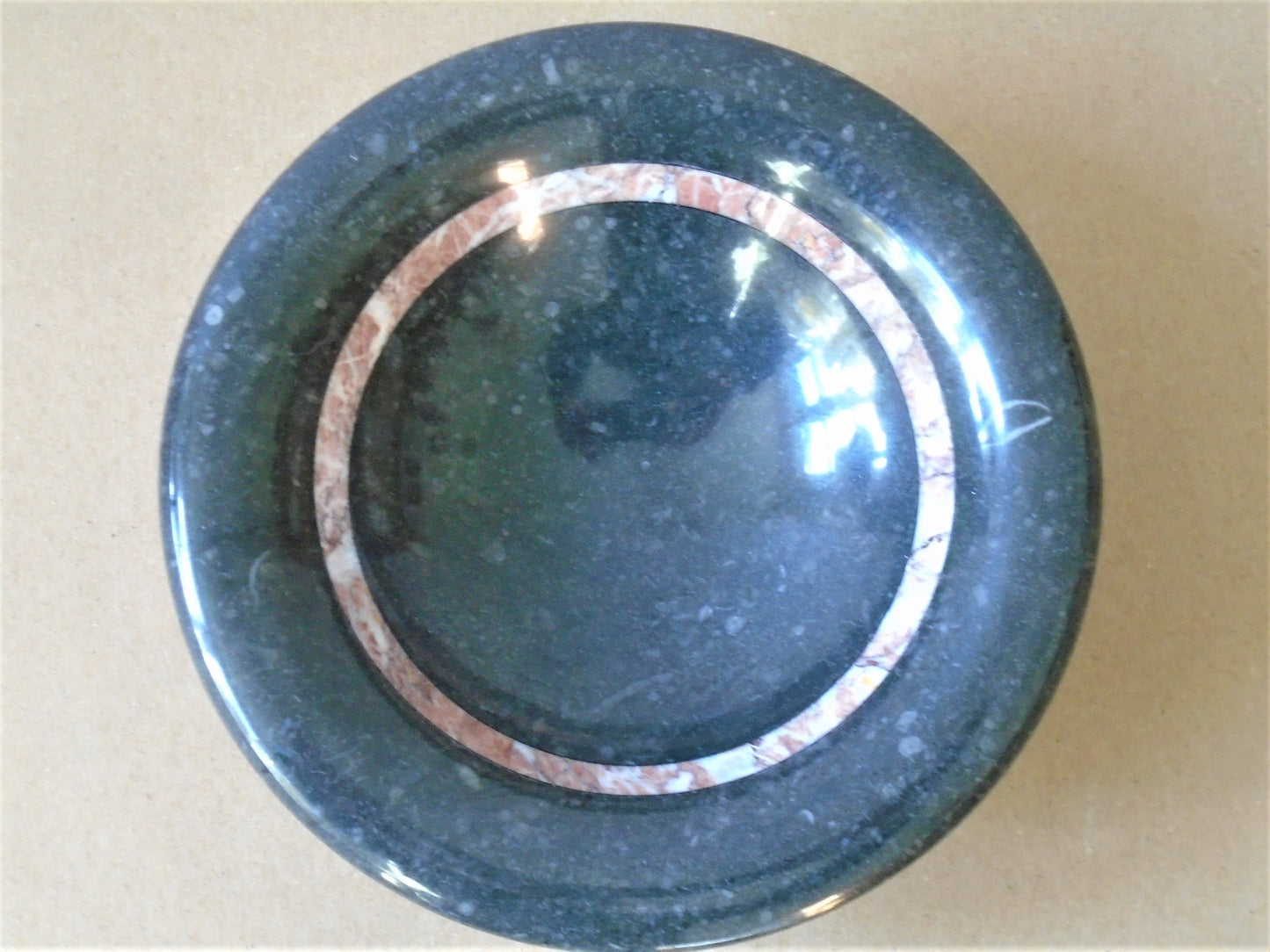 Kilkenny Fossil Bowl with Red/White Band