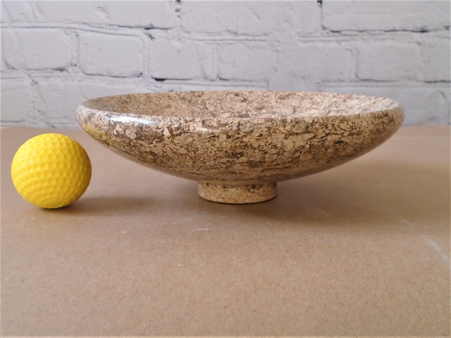 A Shallow Dish made from Ancaster Weatherbed Limestone