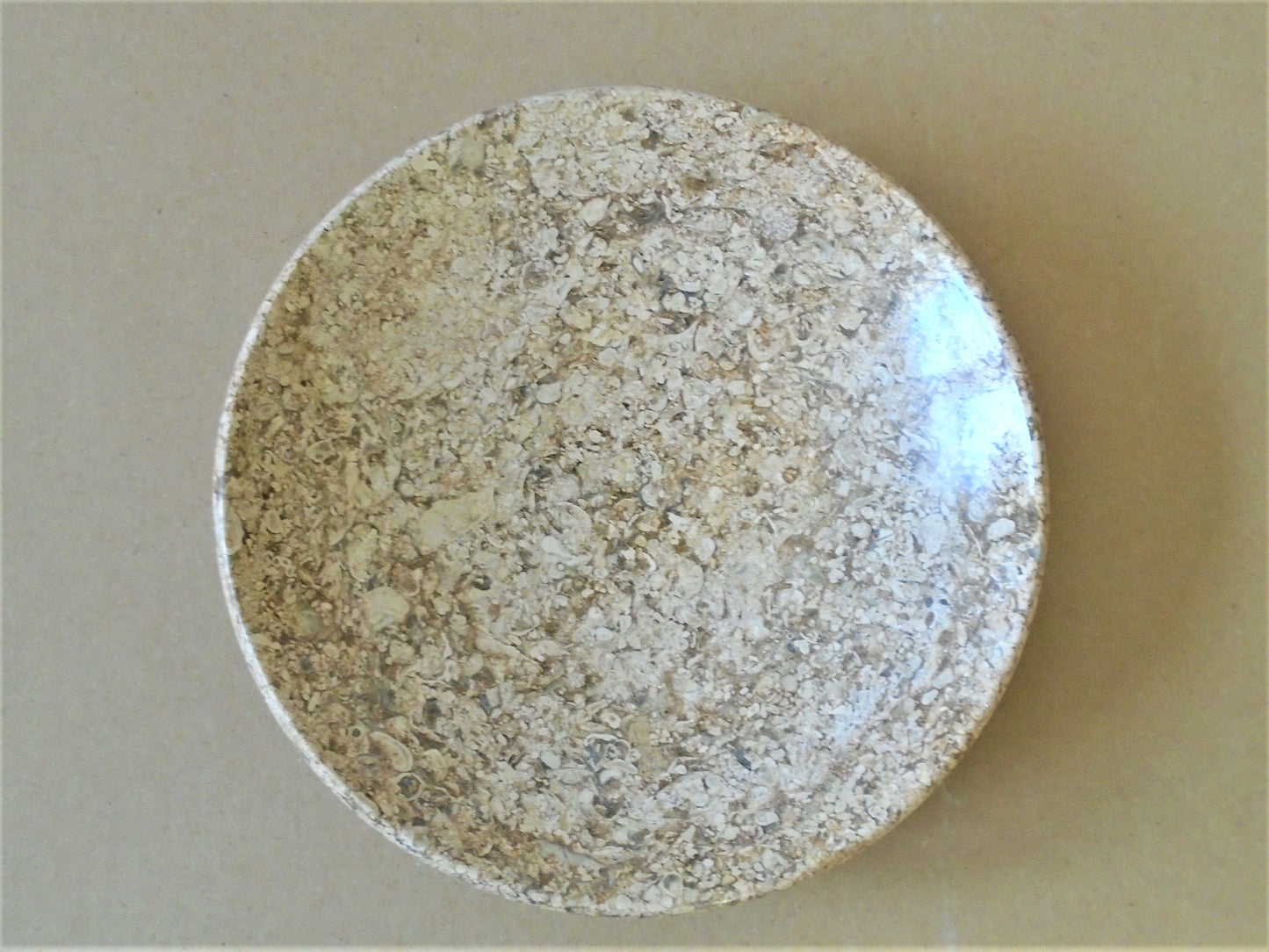 A Shallow Dish made from Ancaster Weatherbed Limestone