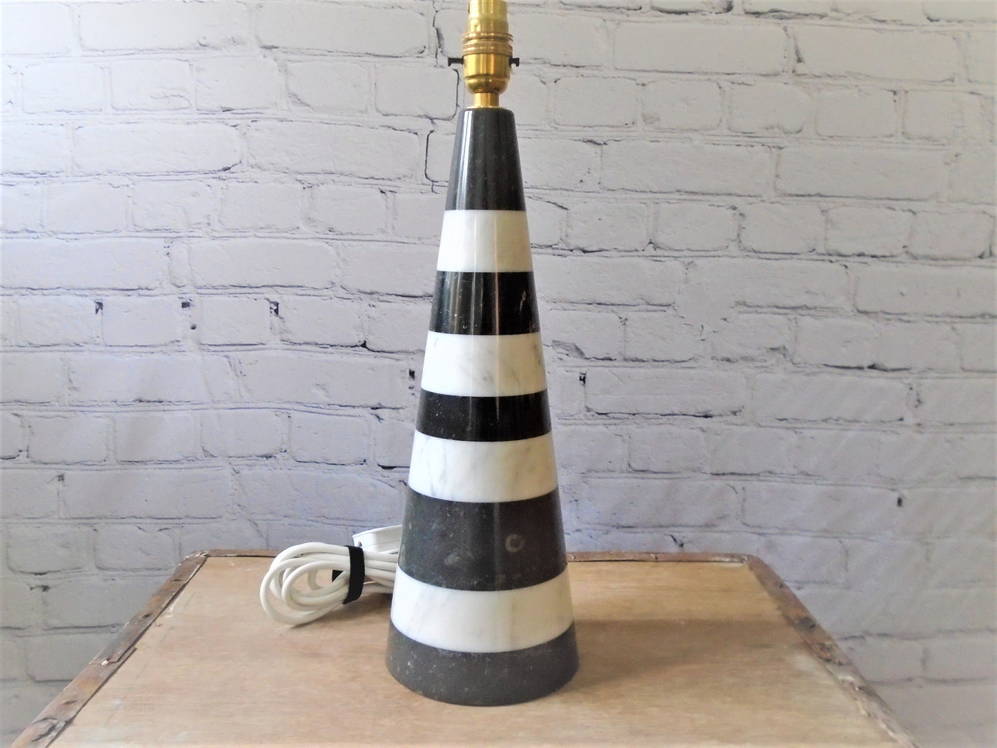 An Art Deco Style Marble Table Lamp