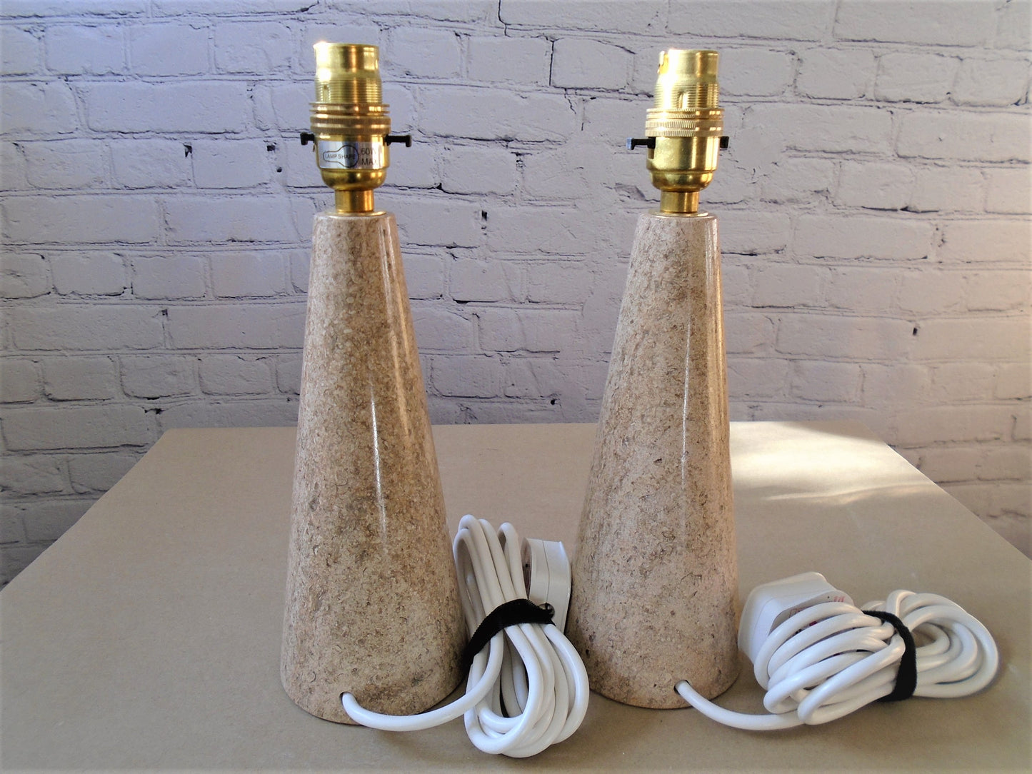 A Pair of Ancaster Weatherbed Lamp Bases