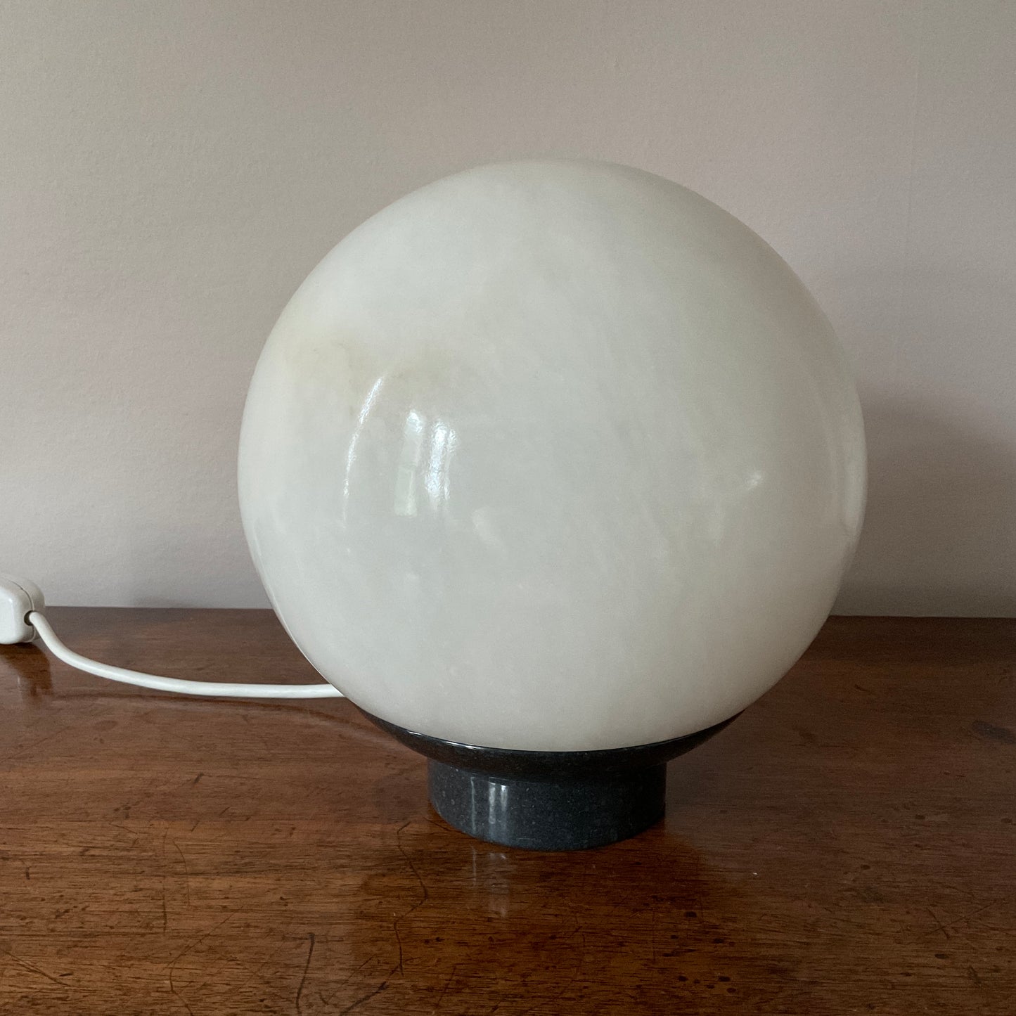 An Alabaster Lighting Globe