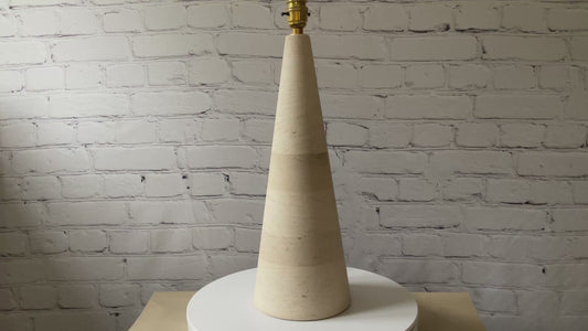 A Conical Stone Table Lamp Base